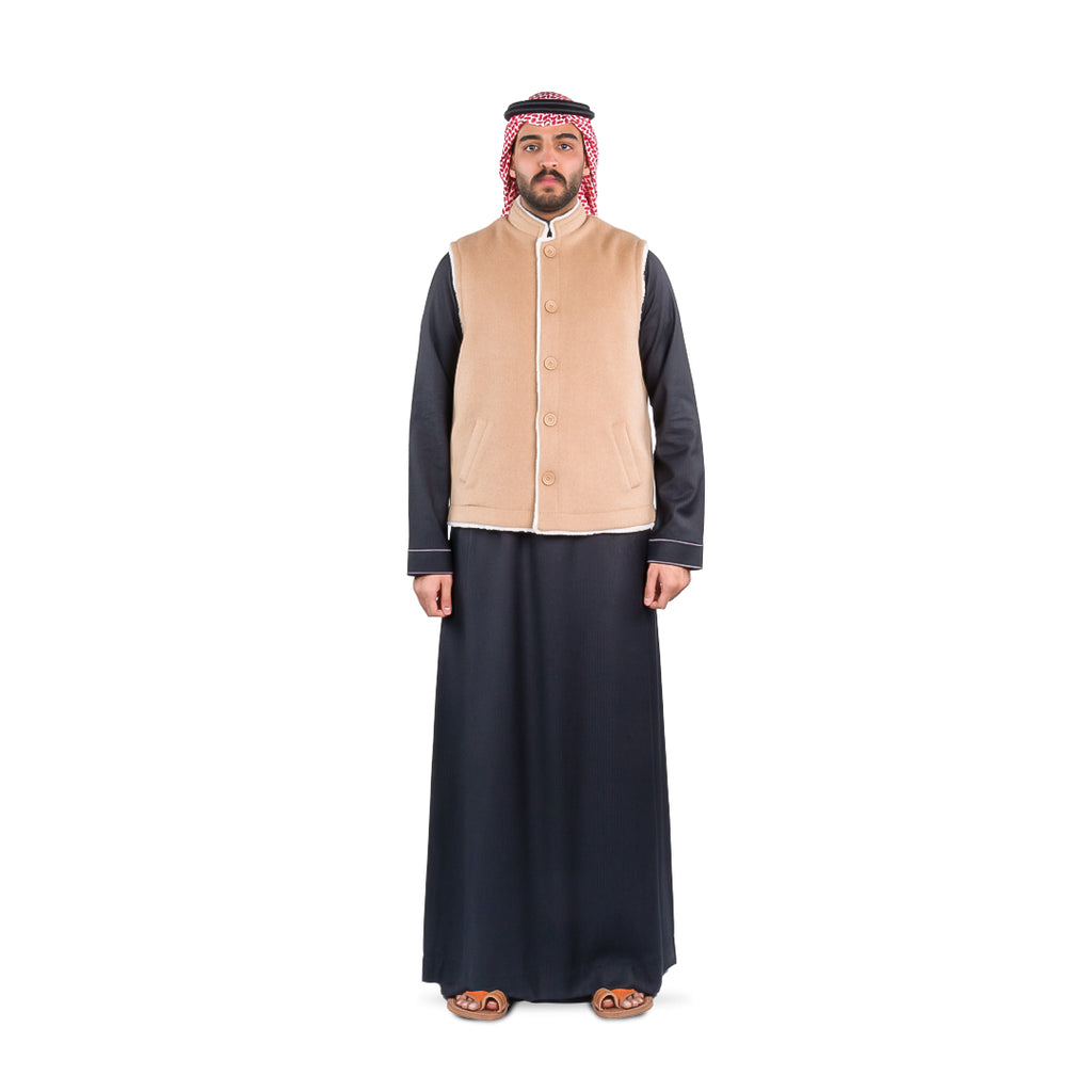 MANDARIN VEST - BEIGE – Julbin