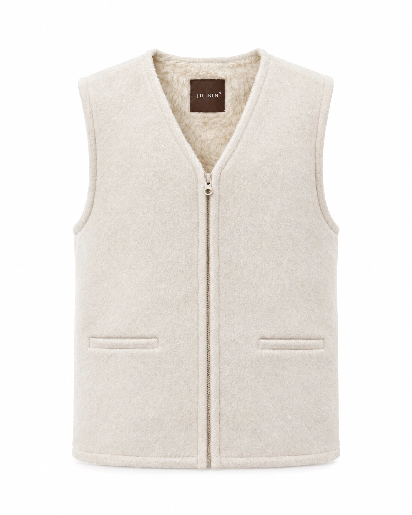 V Neck Vest - Off white