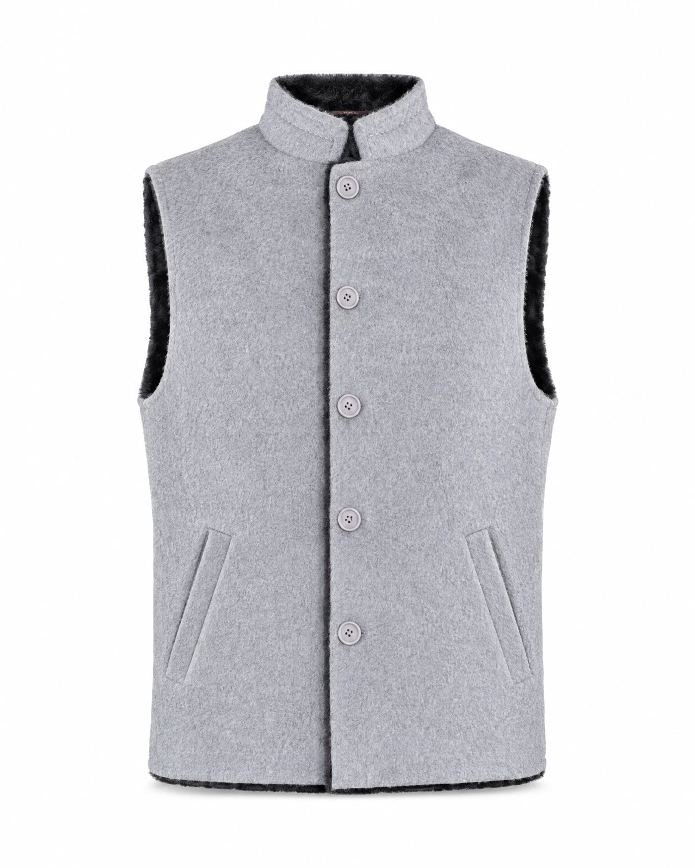 MANDARIN VEST - GREY